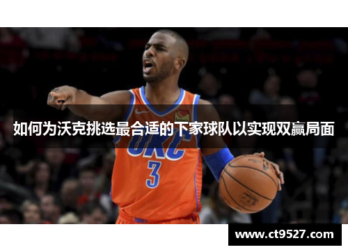 如何为沃克挑选最合适的下家球队以实现双赢局面